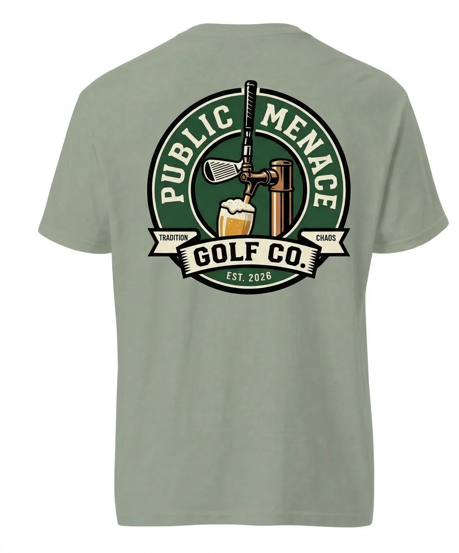 Public Menace Golf Beer Shirt