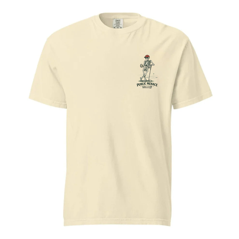 Public Menace Golf Club Skeleton Shirt