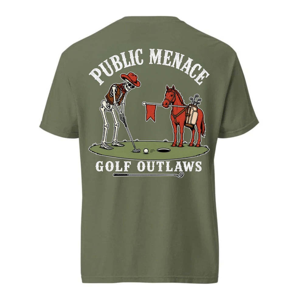 Public Menace Golf Outlaw Putting Shirt