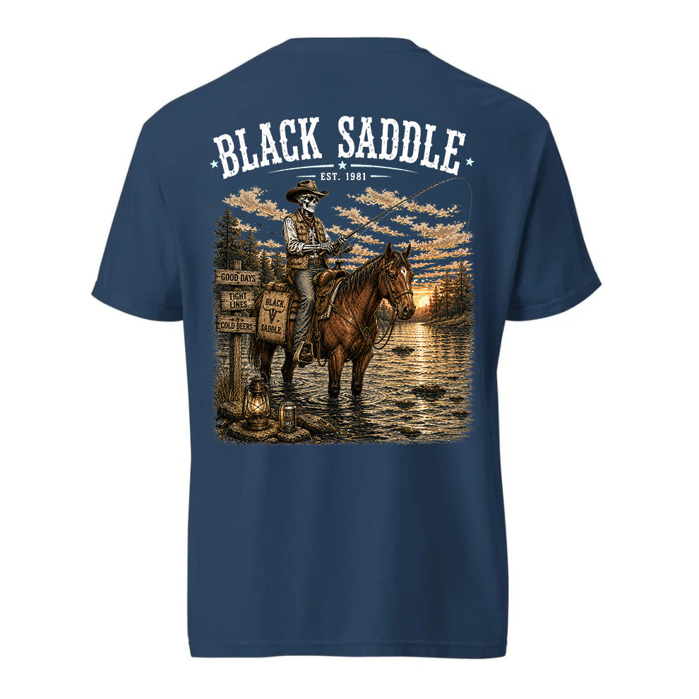 Black Saddle Knee Deep Shirt