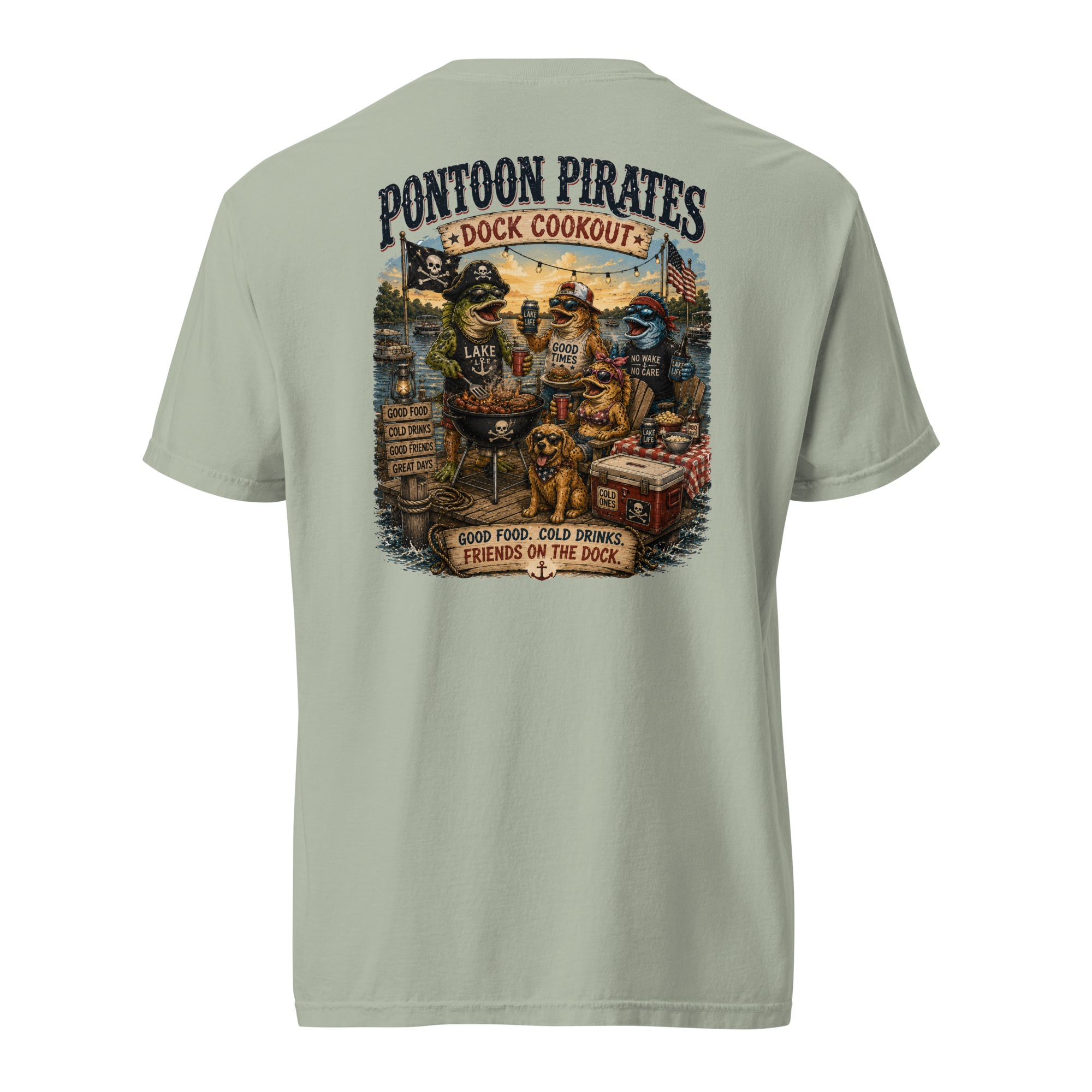 Pontoon Pirates Dock Cookout Shirt