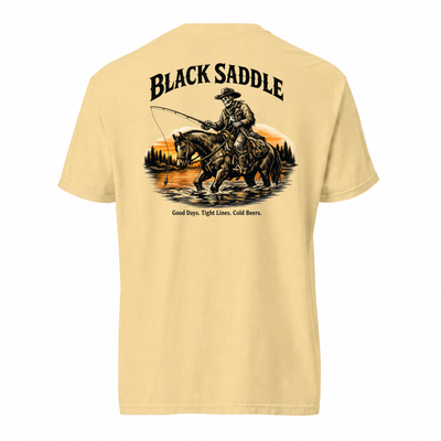 Black Saddle Fishing Rider Shirt