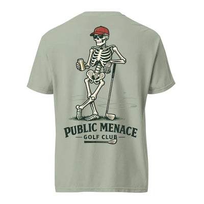 Public Menace Golf Club Skeleton Shirt