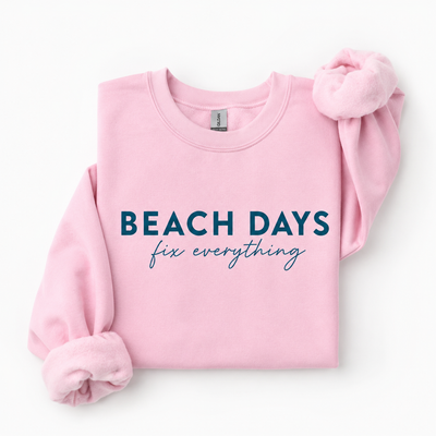 Beach Days Fix Everything Crew Sweater