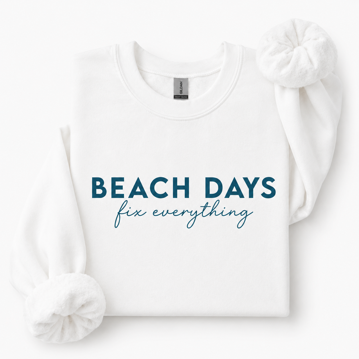 Beach Days Fix Everything Crew Sweater