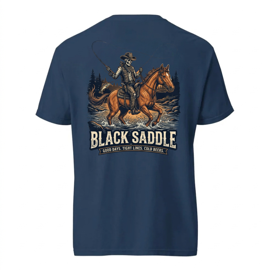 Black Saddle River Rider Shirt