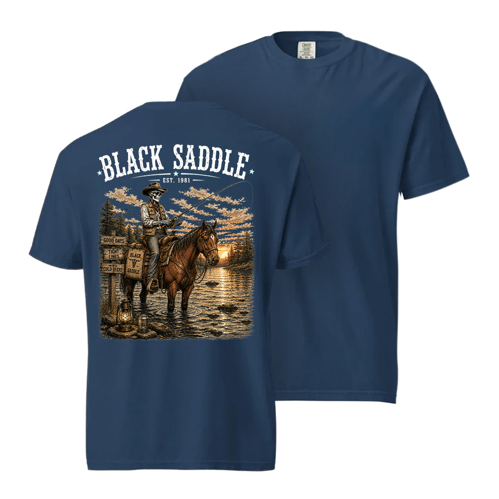 Black Saddle Knee Deep Shirt