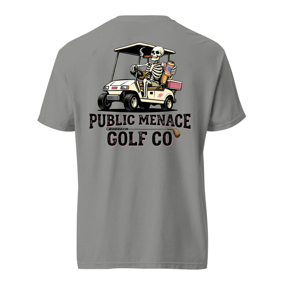 Public Menace Skeleton Cart Shirt