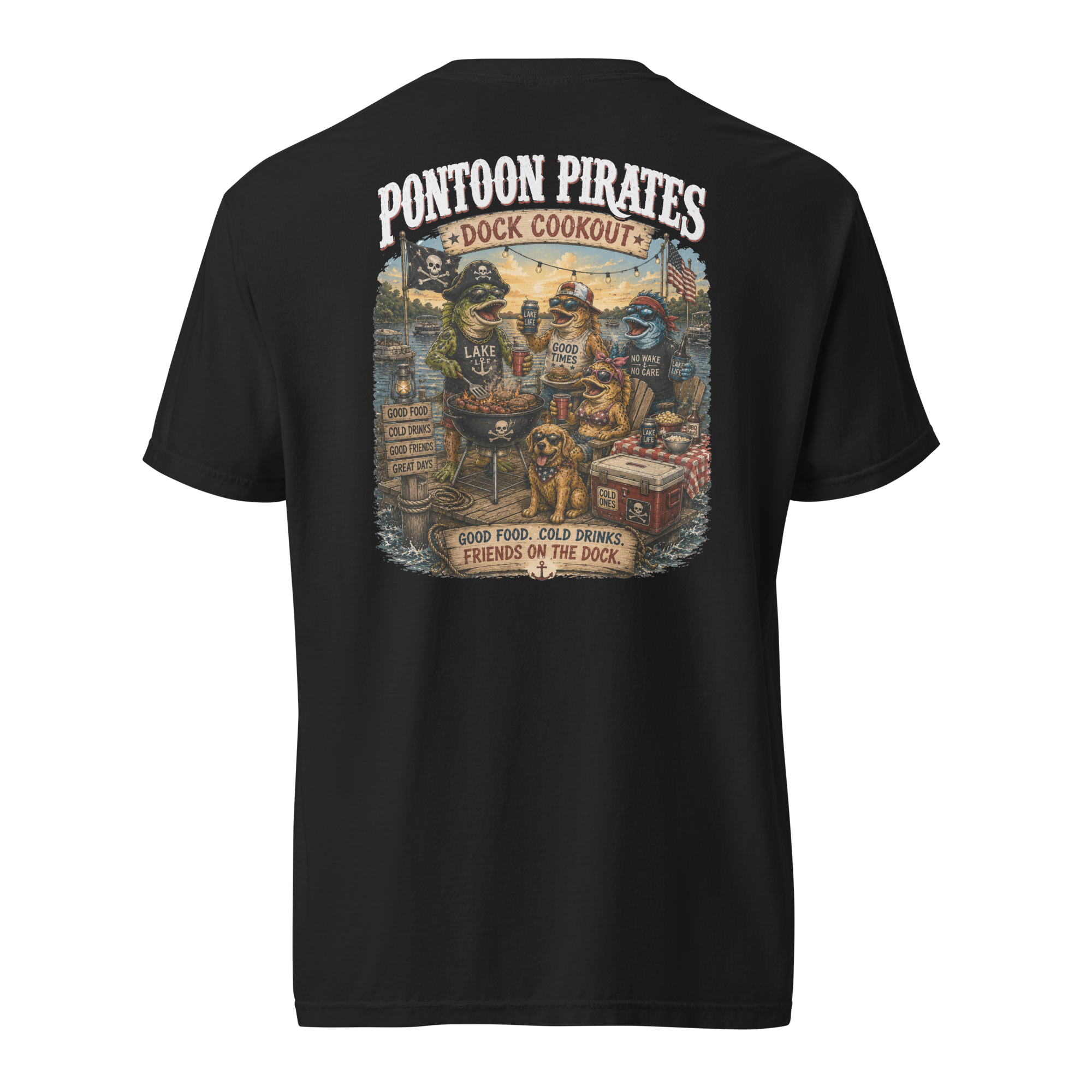 Pontoon Pirates Dock Cookout Shirt