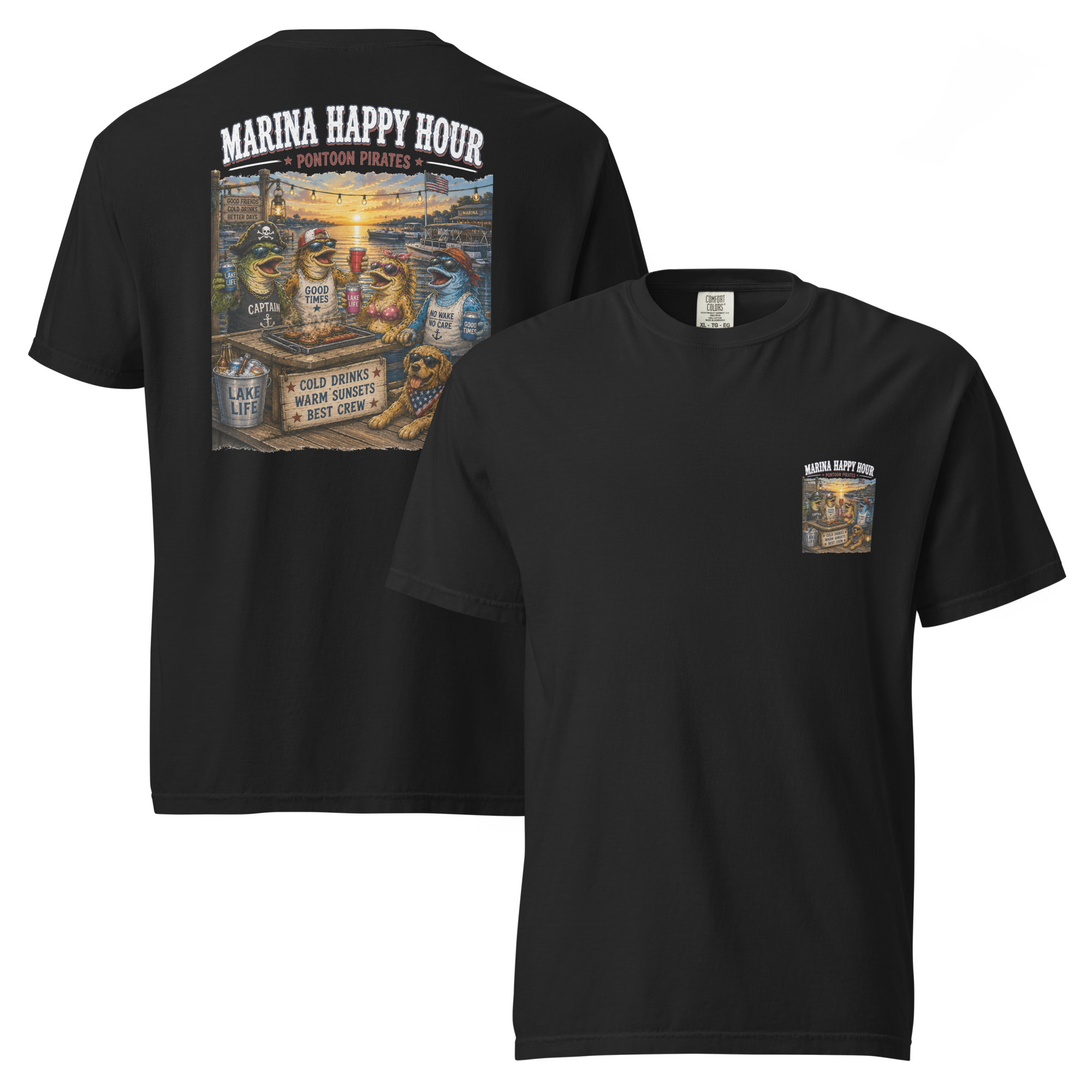 Pontoon Pirates Happy Hour Shirt
