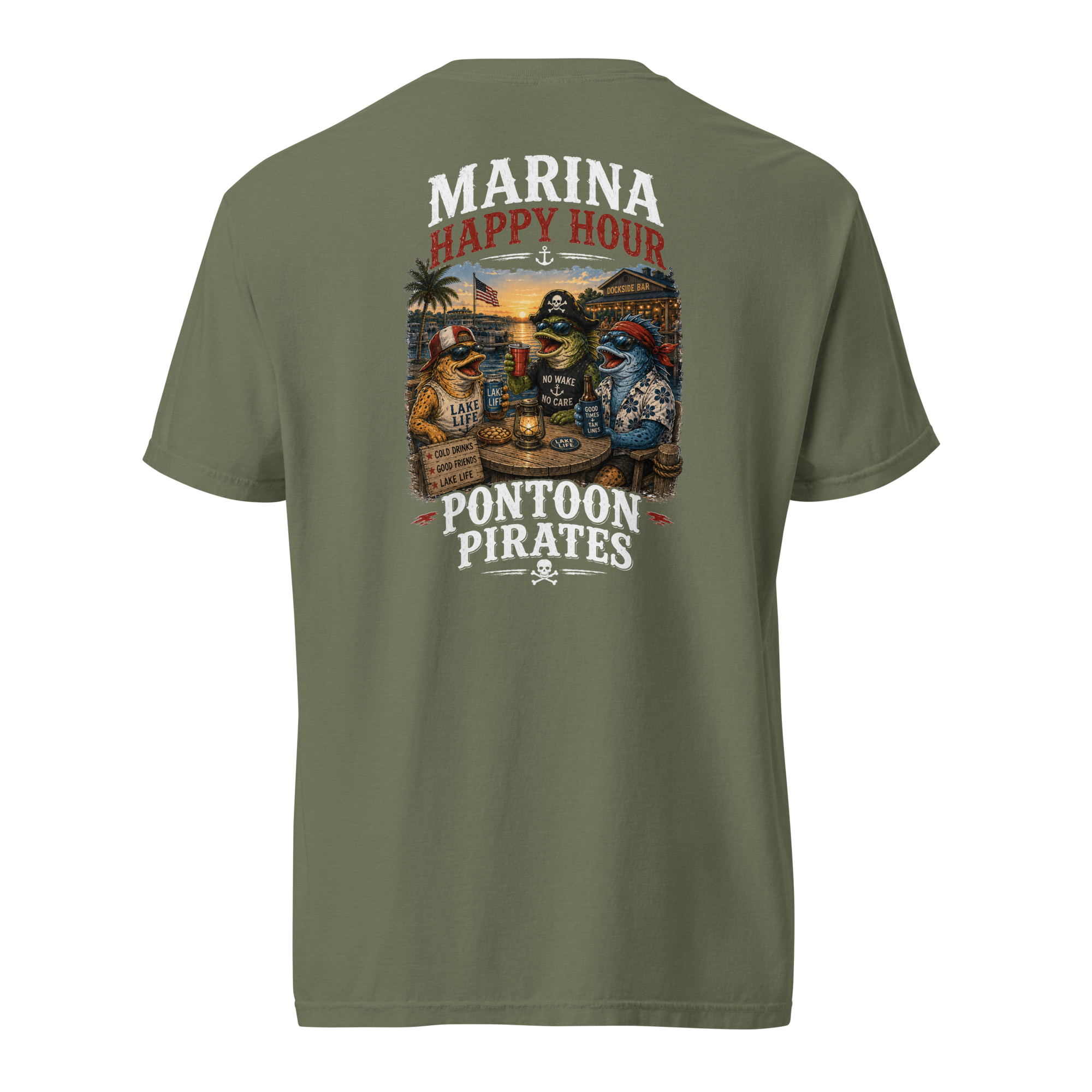 Pontoon Pirates Marina Happy Hour Shirt