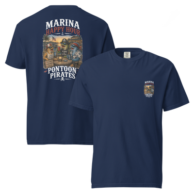 Pontoon Pirates Marina Happy Hour Shirt